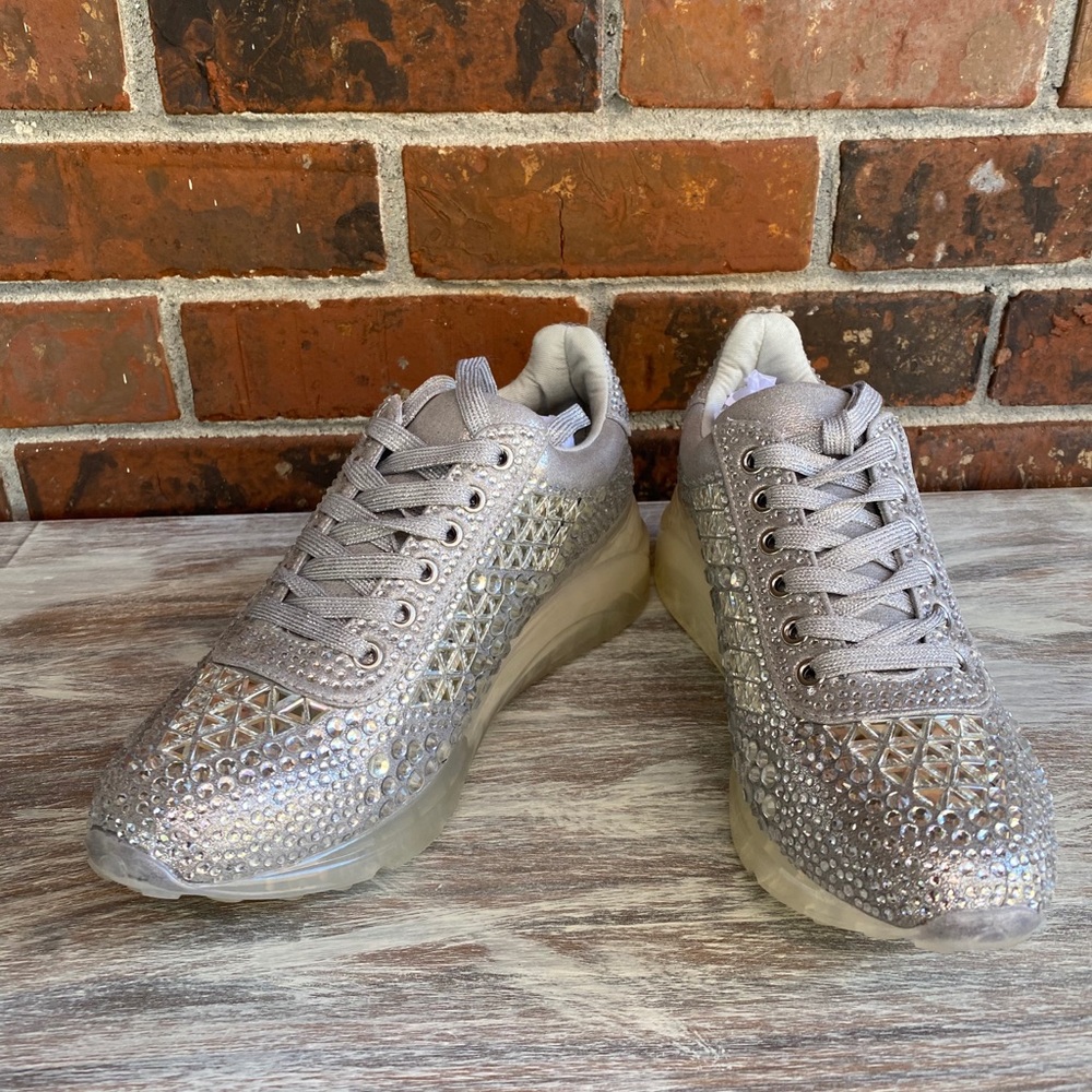 Steve Madden rhinestone sneakers